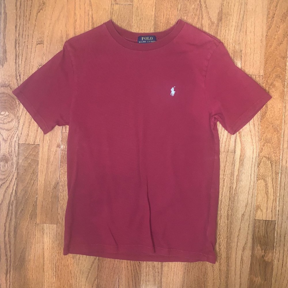Polo Ralph Lauren Boys Medium (10-12) Crimson short sleeve T-shirt - 2+ discount